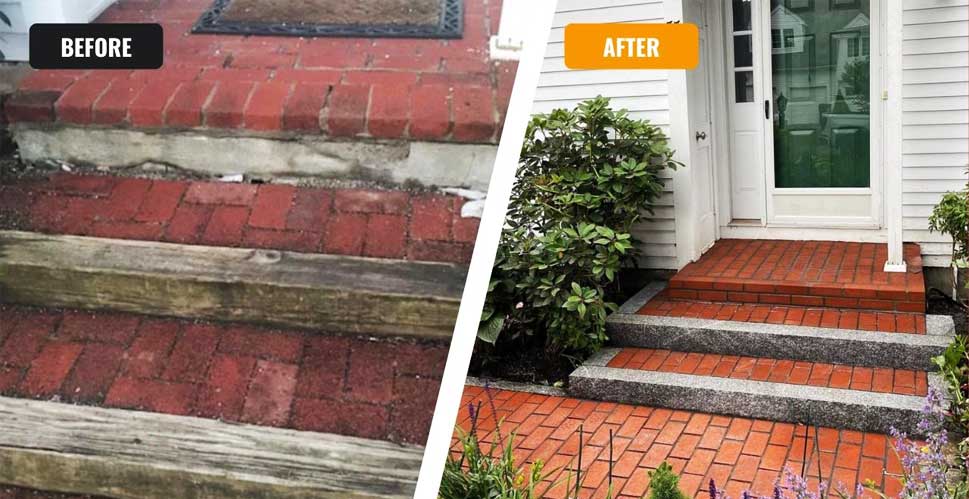 repointing brick steps fairfield county ct
