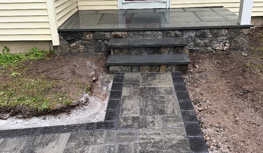 Bluestone Landing, Steps & Stone Veneer Elevate Curb Appeal