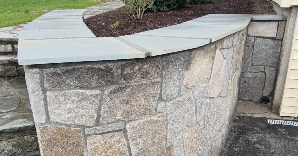 Curved Masterpiece Framed in Bluestone