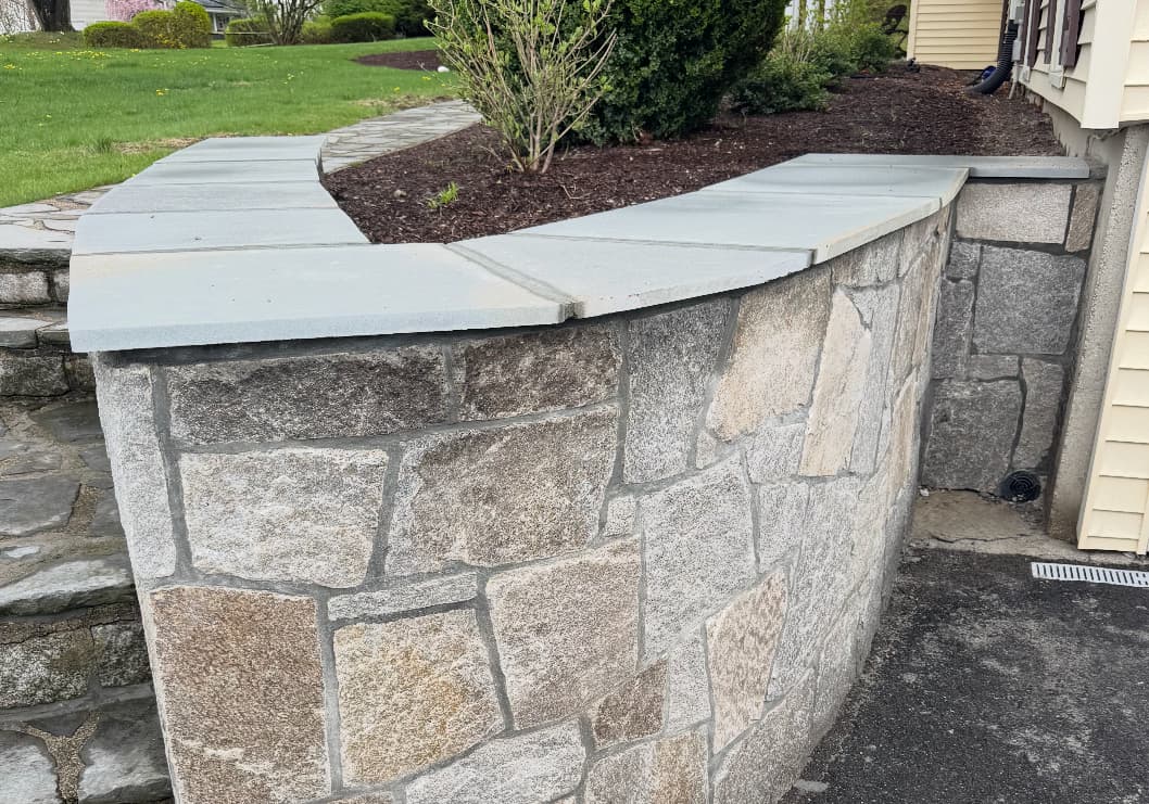 Curved Masterpiece Framed in Bluestone