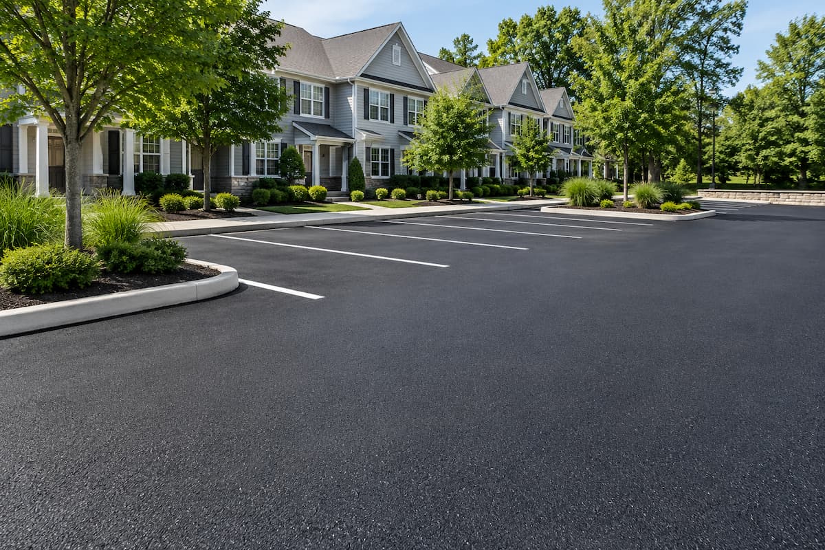 Private road asphalt paving